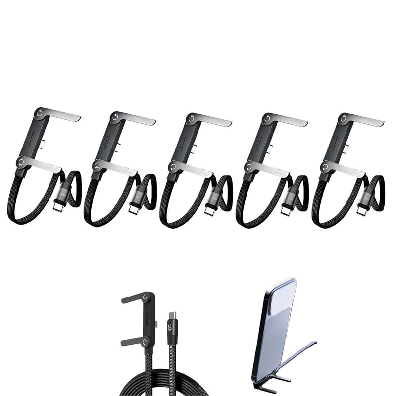 2-in-1 Invisible Holder Charger Cable