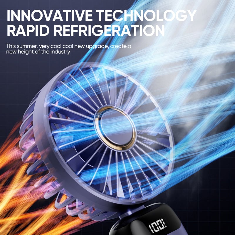 Portable electric cold compress cooling fan