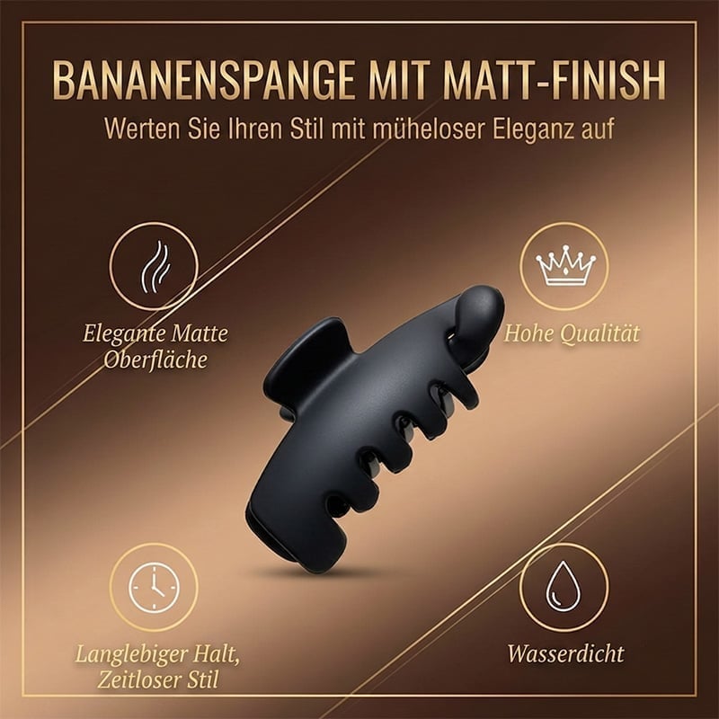 Rutschfeste Bananen-Haarspange