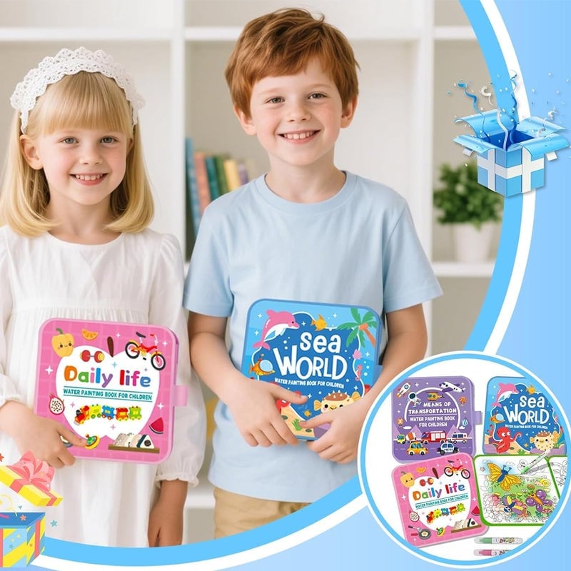 Kinder Cartoon Wasserfarben-Malbuch