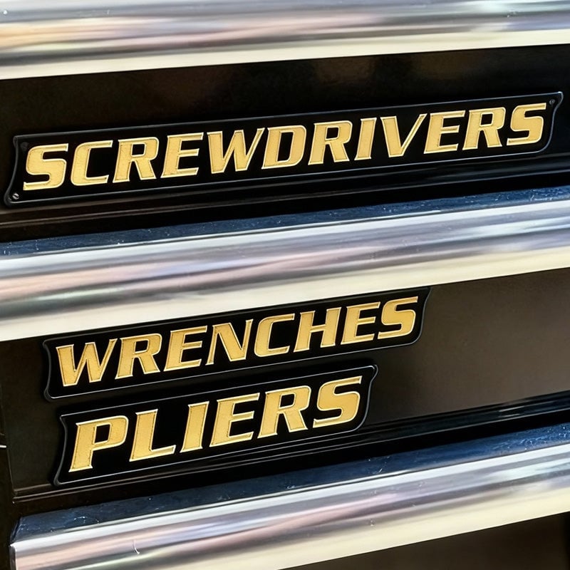 Magnetic Toolbox Labels