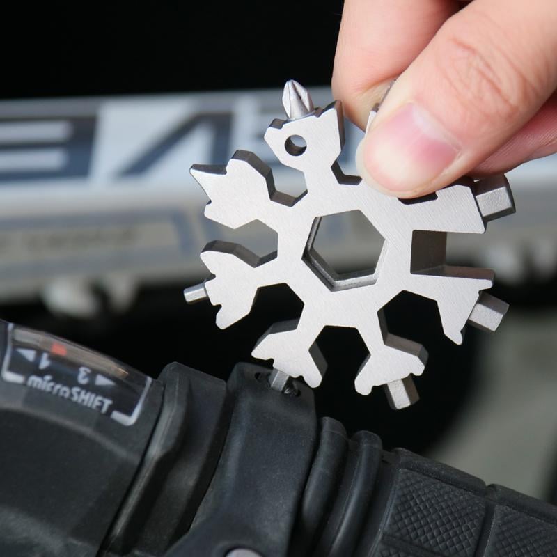 18-in-1 Edelstahl Schneeflocken Multi-tool