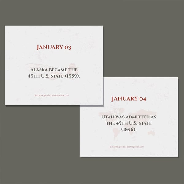 Today in History Perpetual Calendar