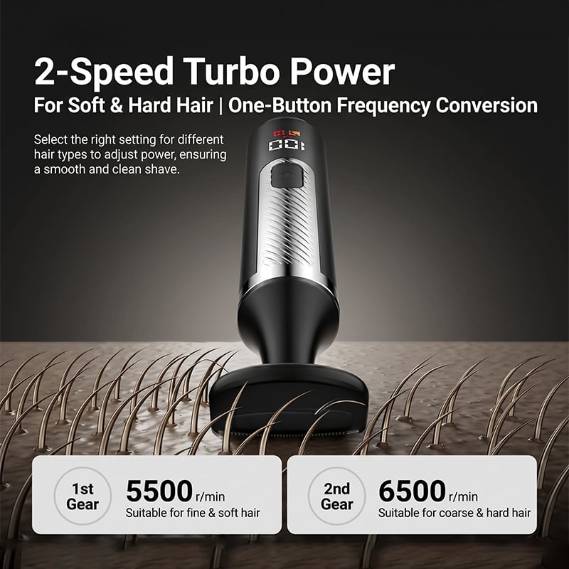 Sakerplus® Electric Back Shaver Body Grooming Kit