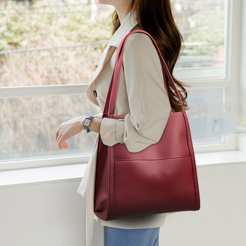 Sac à bandoulière simple de couleur unie