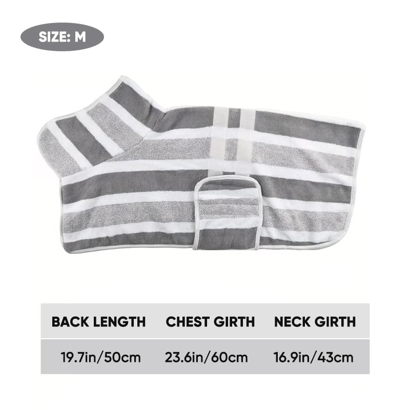 Luxury Microfiber Dog Bathrobe