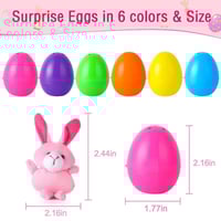 Prefilled Easter Eggs, Filled with Plush Animal Toys(28 pcs/set)