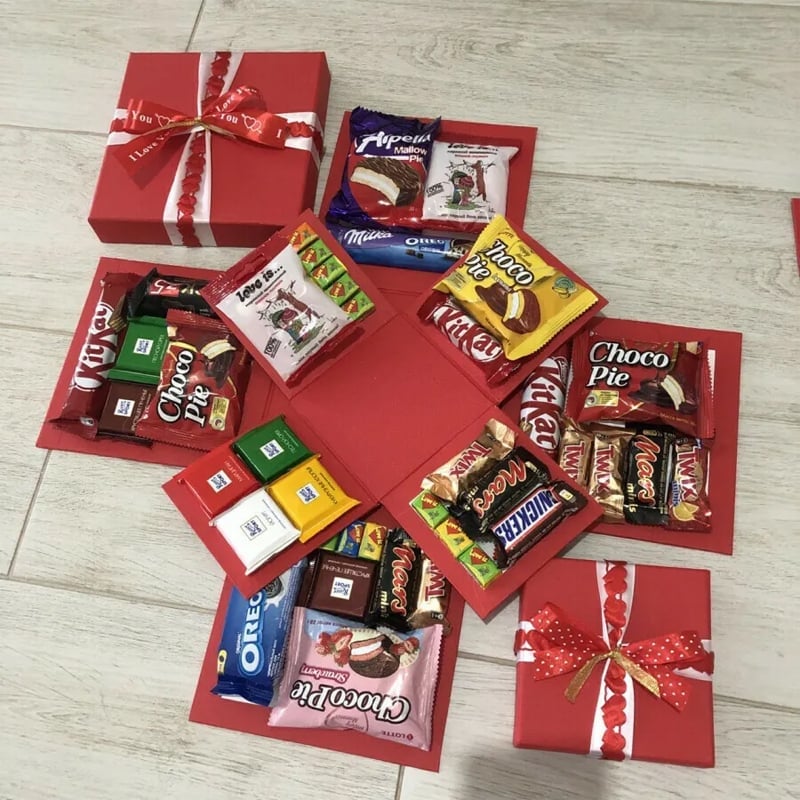 Überraschungsexplosion Geschenkverpackung Leere Box