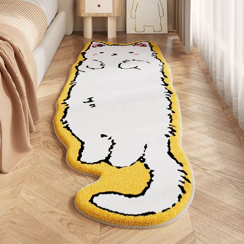 Cute Cartoon Cat Tufted Rug