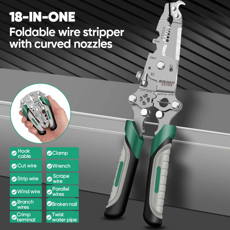 Sale - 18 in 1 Foldable Wire Stripper