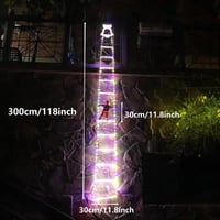 Santa Claus LED Ladder Light