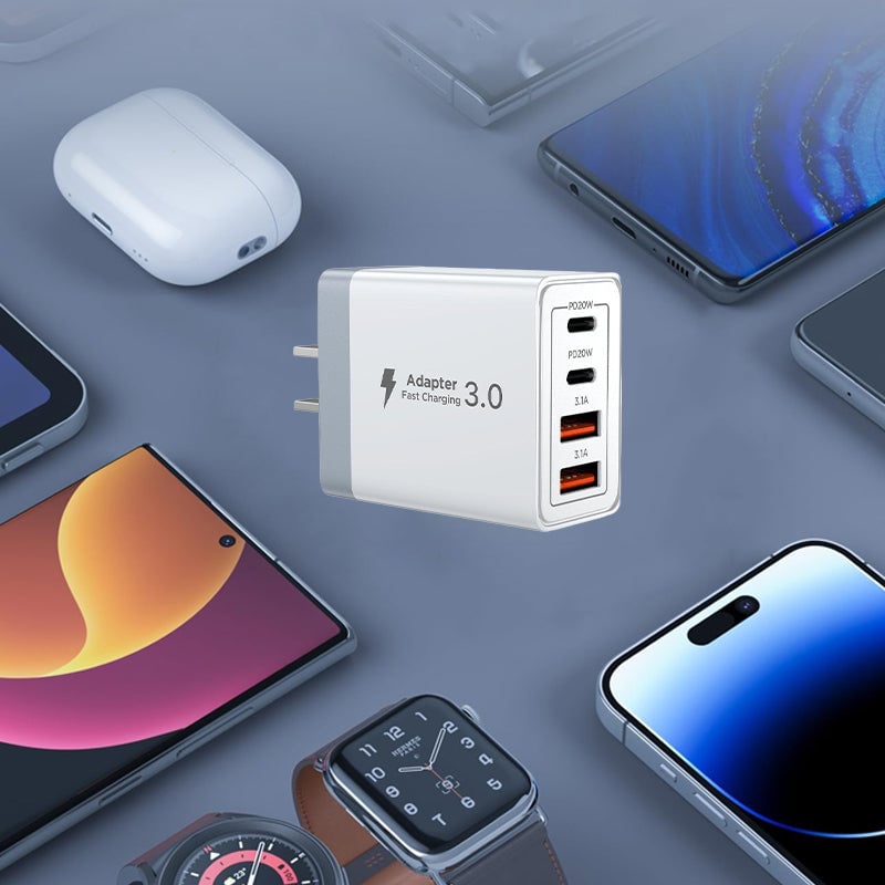 Multi-port mobile phone fast charging head