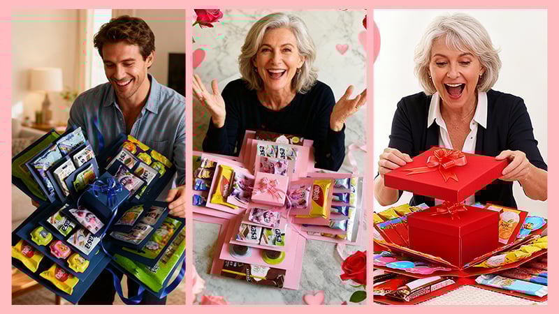 Five available colors of the explosion box