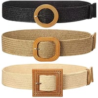 Fashion Vintage Boho Straw Woven Belt