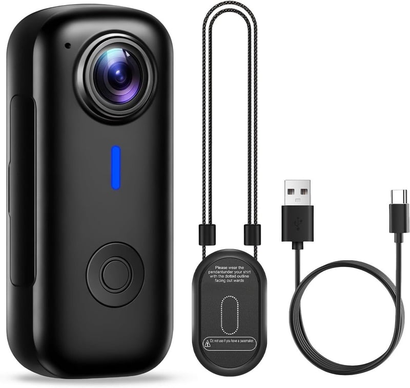 Sakerplus® 2K Mini Wearable Body Camera
