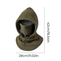 Fleece-Doppelschicht-Integrierte Mütze