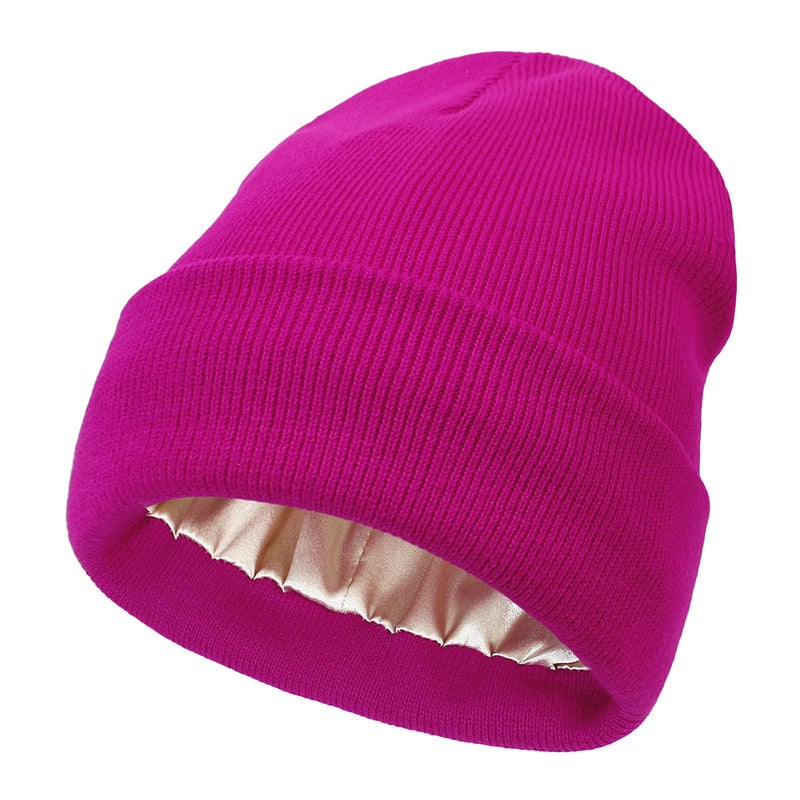 Varm Strikket Ull Beanie