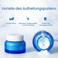 Weißmacher-Zahnpulver für strahlende Zähne