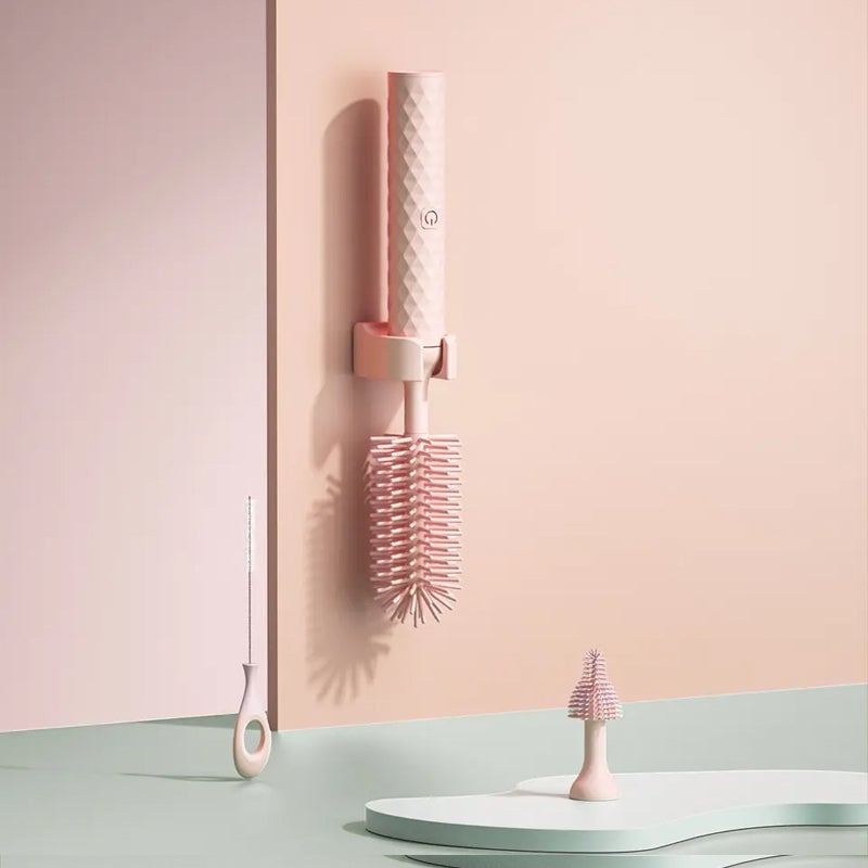 Spazzola elettrica per bottiglie in silicone