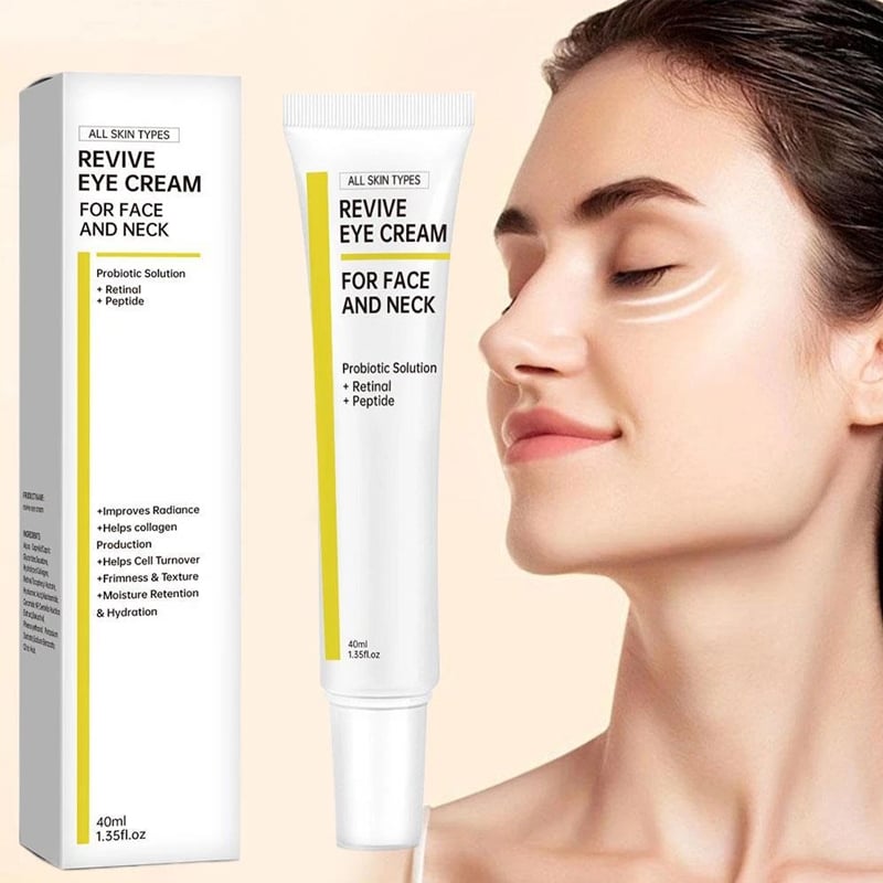 Revitaliserende oog- en gezichtscrème met probiotica, retinal en peptiden – 40 ml