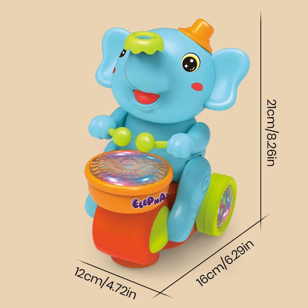 Interactive LED Elephant Toy for Toddlers & Kids with Realistic Sounds