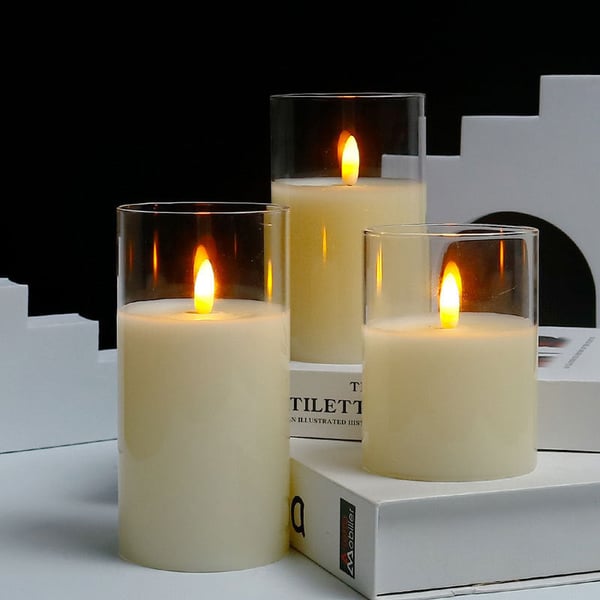 🕯️3D Glass Realistic LED Light
