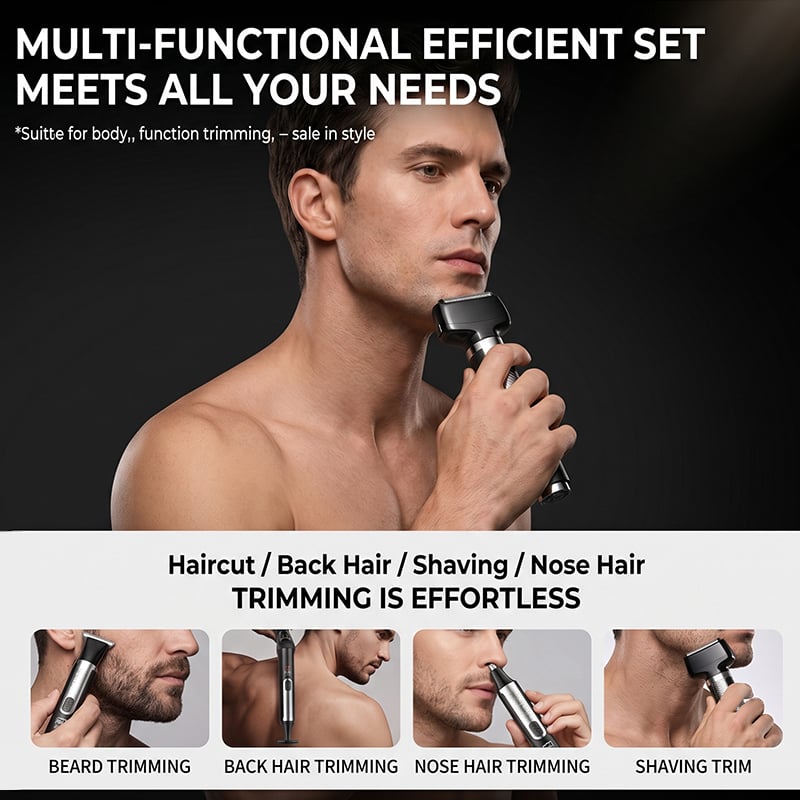 Sakerplus® Electric Back Shaver Body Grooming Kit