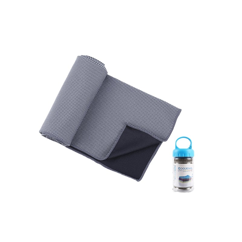 Premium Instant Cooling Towel Set with Storage Bottle