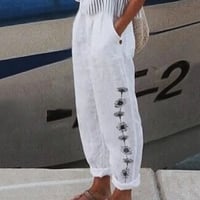 Women's Leisure Printed Pocket Casual Pants