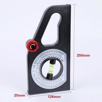 Slope Horizontal Vertical Angle Bevel Protractor Declinometer