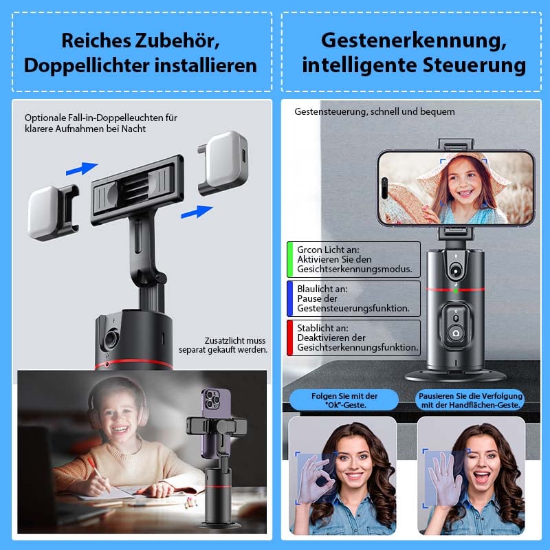 Auto-Gesichtserkennungs-Stativ mit Fernbedienung