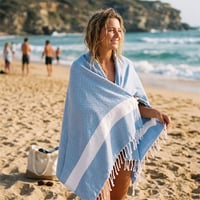 Large Quick Dry Jacquard Beach Bath Towel