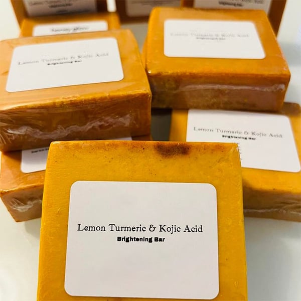 Lemon & Turmeric Kojic Acid Brightening Soap