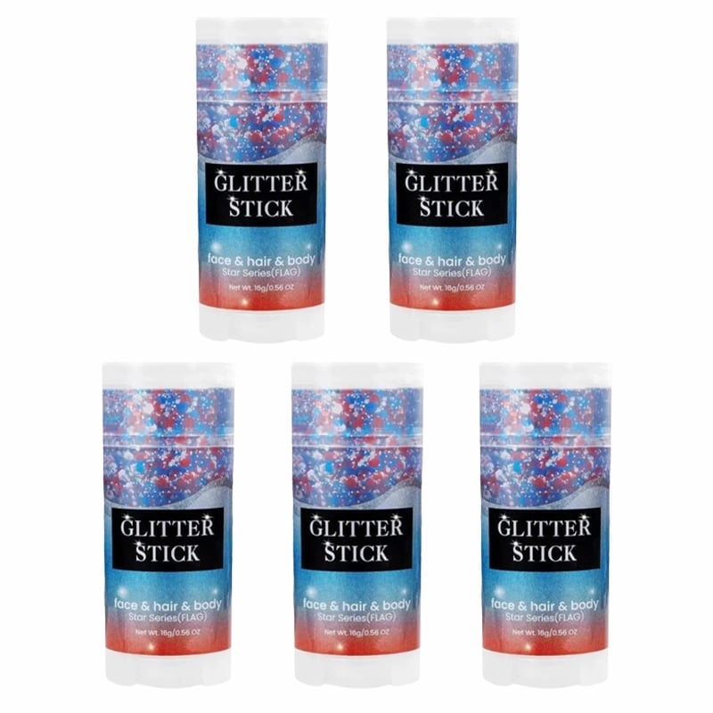Patriotic Glitter Stick – Red, White & Blue for Hair & Body