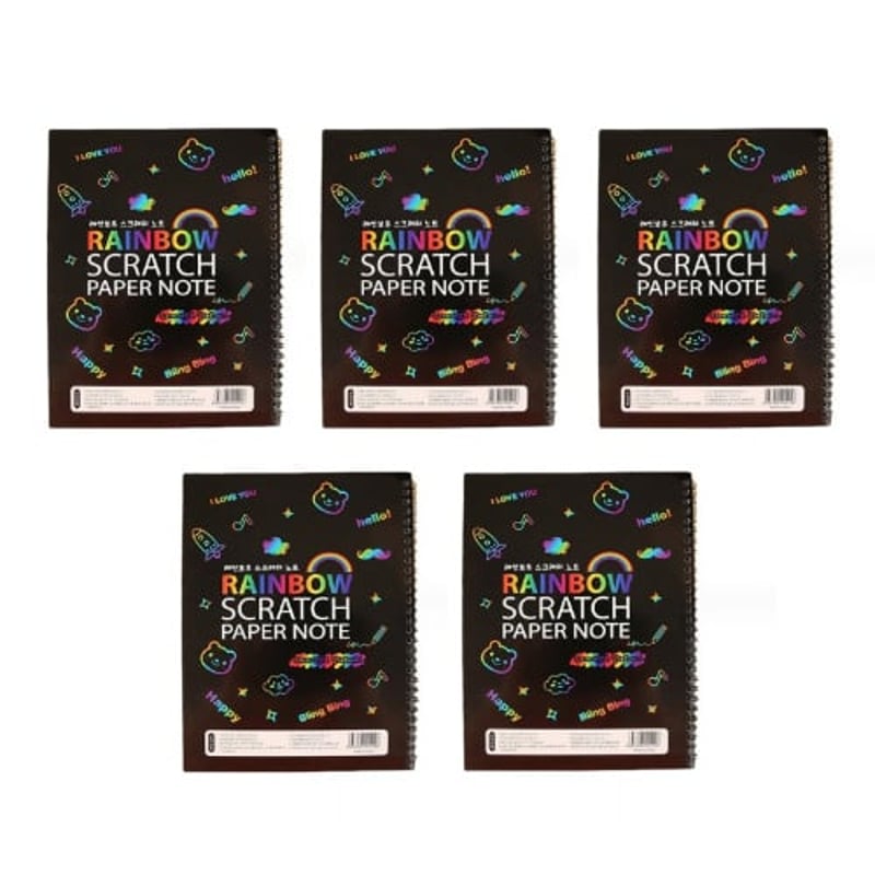 🌈Rainbow Scratch Art Notebook