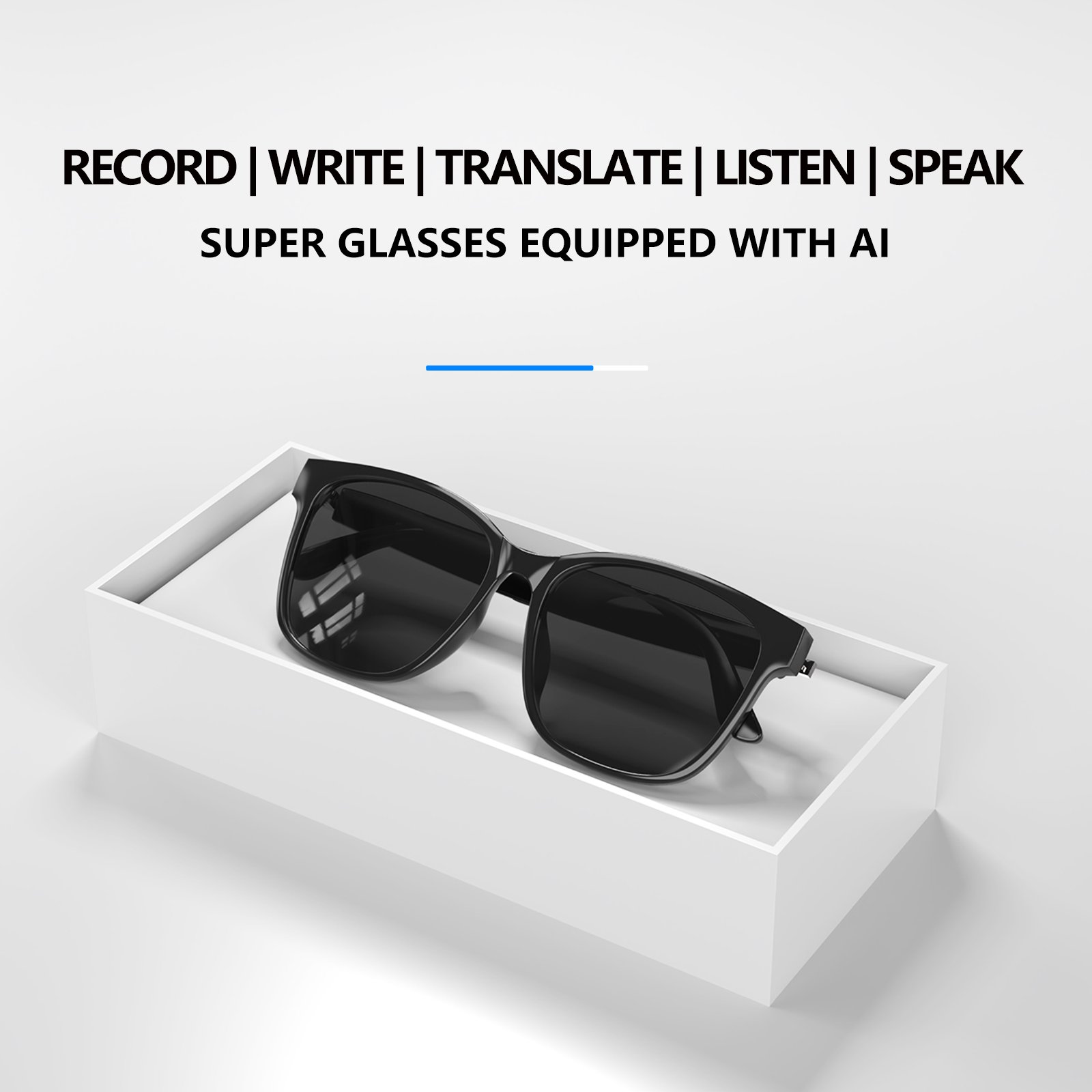 Smar simultaneous interpretation glasses and headphones