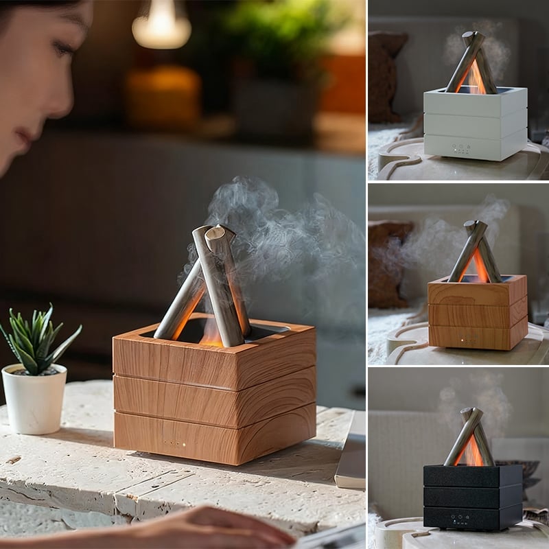 Sakerplus Flame Effect Essential Oil Humidifier