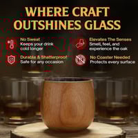 Charred Jujube Wood Cups