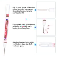 Lange Nasenmarkierungen