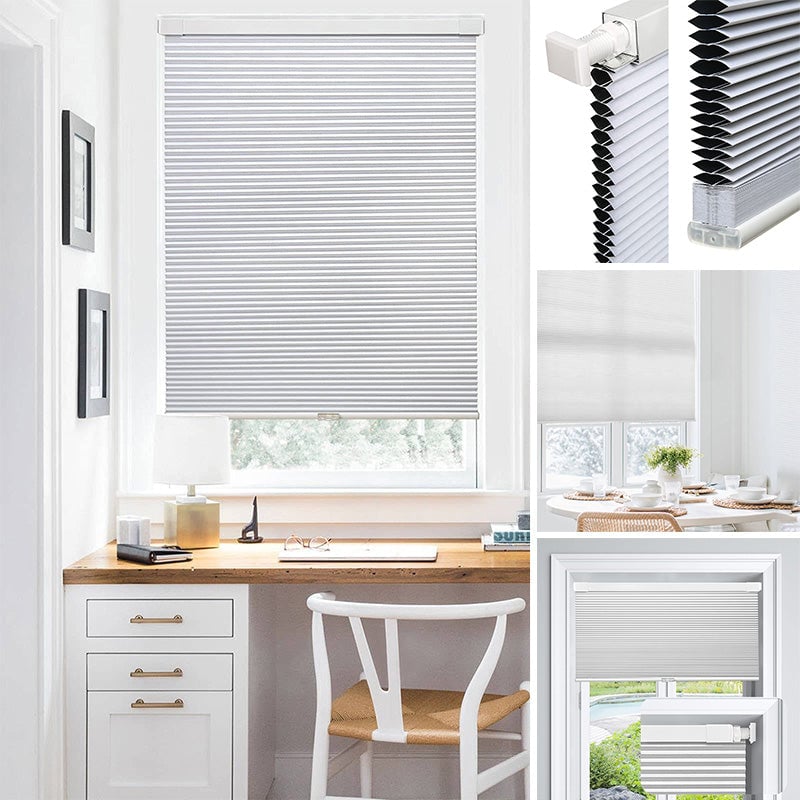 No Tools No Drill Vinyl Blinds