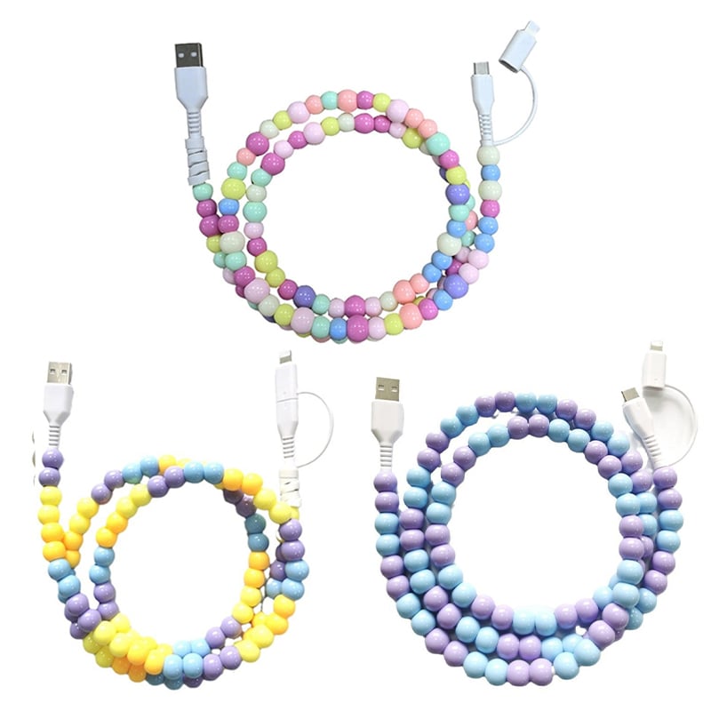 Beaded 2-in-1 Data Cable