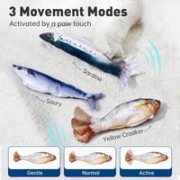 Bite-Sized Realistic Flopping Fish Cat Toys