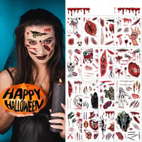 Sale-Halloween Horror Party Tattoo Stickers