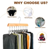 Wooden Hat Hanger Closet Organizer