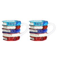 Handbemalte Buch-Kaffeetasse
