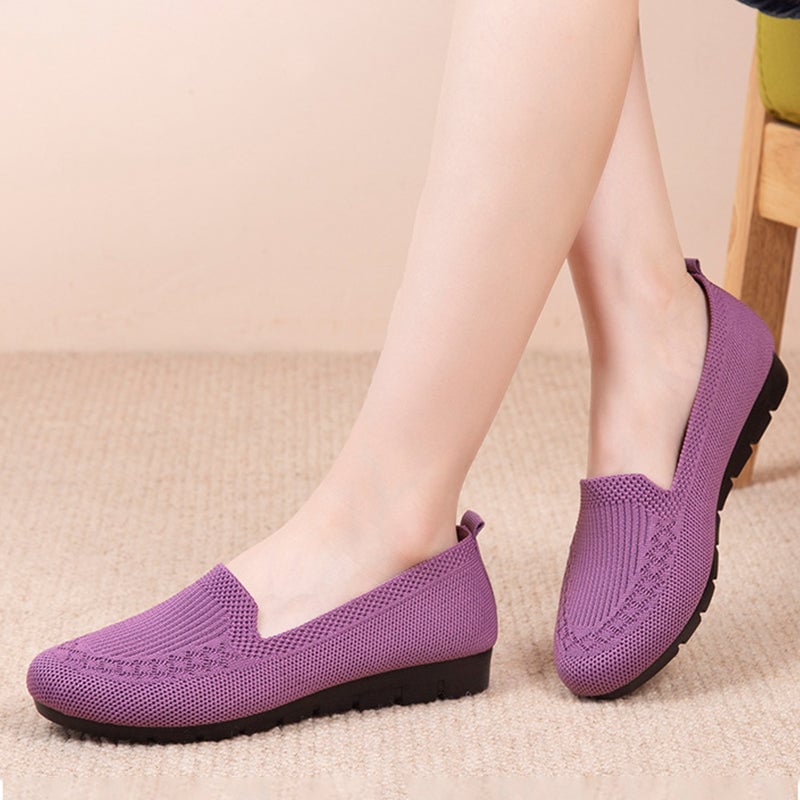 Women’s Mesh Breathable Slip on Flat Shoes