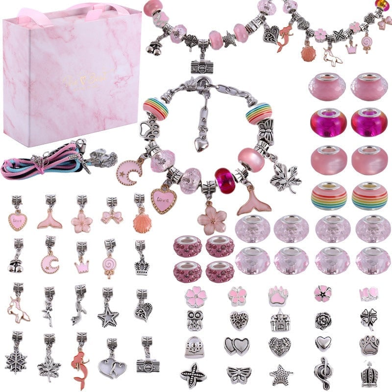 Set zum Basteln von Bettelarmbändern für Mädchen