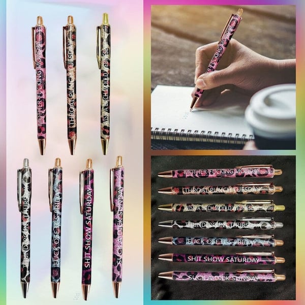 7 PCS Leopard Print Ballpoint Pens