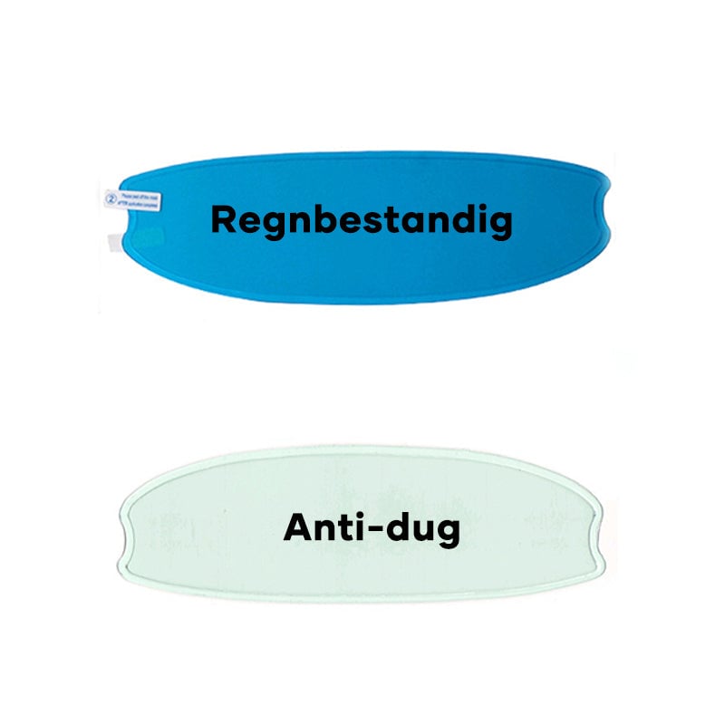 Anti-dug og regntæt visirbelægning