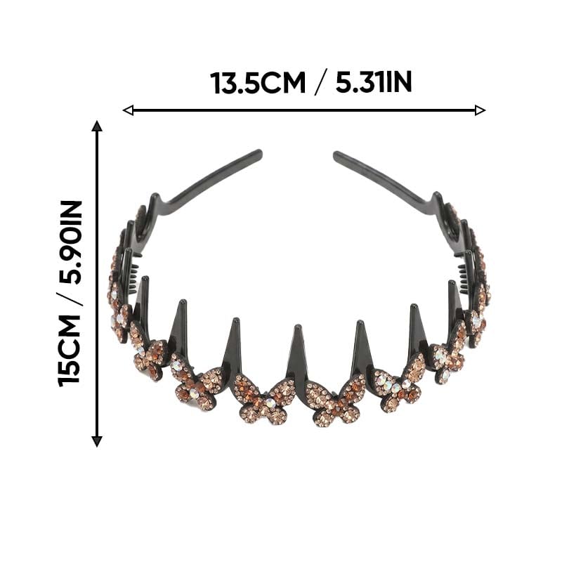 Crystal butterfly headband